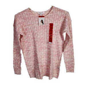 Leo & Nicole Women Sweater Jovial Stretch Long Sleeve Medium